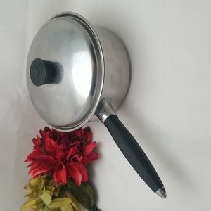 Mid Century Star Brite Stainless Steel Sauce Pot